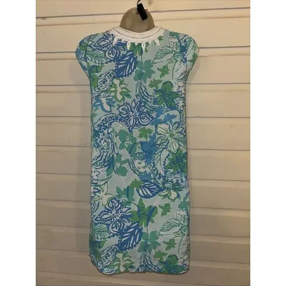 Lilly Pulitzer Cap Sleeve Pullover Shift Dress Size XS - Picture 6 of 8